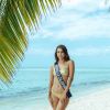 Miss Nouvelle-Calédonie en maillot de bain lors du voyage Miss France 2019 à l'île Maurice, en novembre 2018.