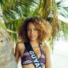 Miss Guyane en maillot de bain de la marque Marie Jo lors du voyage Miss France 2019 à l'île Maurice, en novembre 2018.