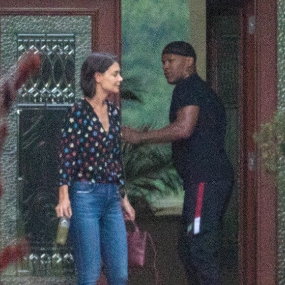 Exclusif - Katie Holmes et Jamie Foxx à la sortie d'un hôtel à Atlanta le 18 septembre 2018