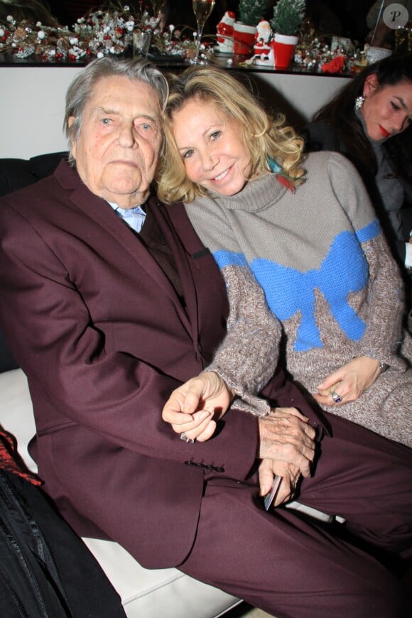 Exclusif - Jean-Pierre Mocky et Fiona Gélin - Soirée d'inauguration de l'hôtel 18 Paris dans le 18ème arrondissement de Paris le 29 novembre 2018. © Philippe Baldini/Bestimage