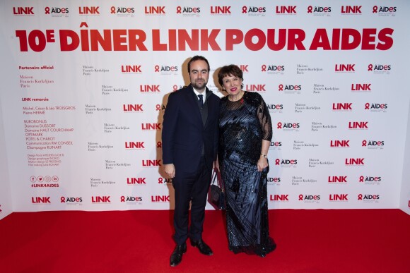 Semi-Exclusif - Sébastien Lecornu et Roselyne Bachelot - 10e dîner LINK pour Aides au Pavillon Cambon à Paris, le 3 décembre 2018. © Pierre Perusseau/Bestimage