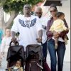 P. Diddy et Kim Porter avec leurs jumelles D'Lila Star et Jessie James à West Hollywood en 2007