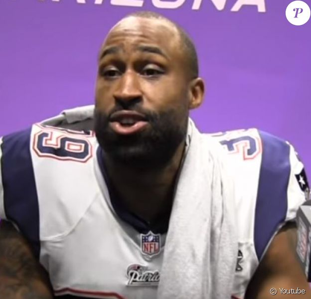 Brandon Browner après la victoire des New England Patriots au Super Bowl en février 2015.