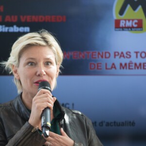 Maïtena Biraben - Conférence de presse de la rentrée de la station de radio RMC à la maison de l'Alsace sur les Champs-Elysées à Paris le 31 aout 2017.