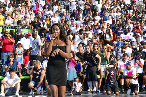 Exclusif - Aya Nakamura, de son vrai nom Aya Danioko - Quai 54 World Streetball Championship sur la pelouse de Reuilly à Paris, France, le 8 juillet 2018. © Pierre Perusseau/Bestimage