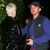 Exclusif - Katy Perry et son compagnon Orlando Bloom sont allés dîner avec Ridley Scott et sa femme Giannina Facio au restaurant Giorgio Baldi à Santa Monica, Californie, Etats-Unis, le 26 octobre 2018.