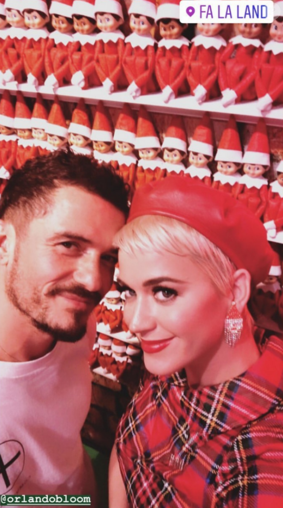 Orlando Bloom et Katy Perry au musée Fa La Land à Los Angeles le 16 décembre 2018