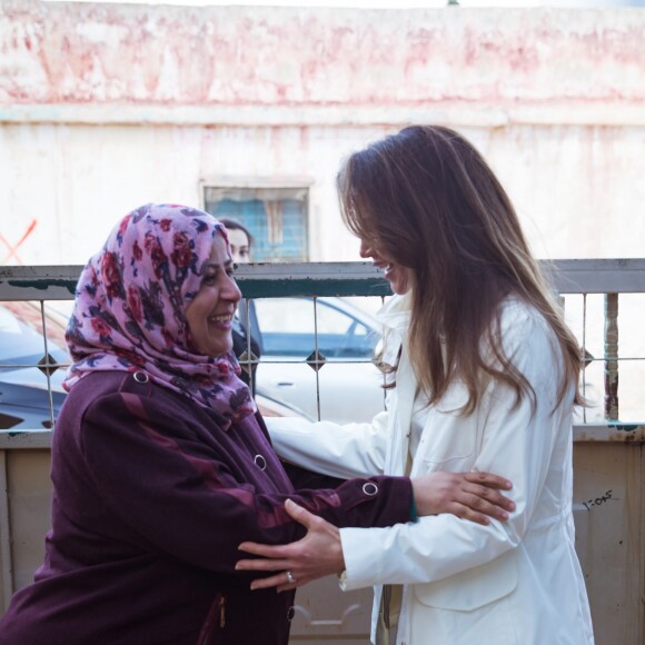 Queen Rania during a visit to Wadi Al Naqa village, Al Balqa Photo: Royal Hashemite Court/ Albert Nieboer / Netherlands OUT / Point de Vue OUT17/12/2018 - Al Balqa