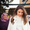 Queen Rania during a visit to Wadi Al Naqa village, Al Balqa Photo: Royal Hashemite Court/ Albert Nieboer / Netherlands OUT / Point de Vue OUT17/12/2018 - Al Balqa