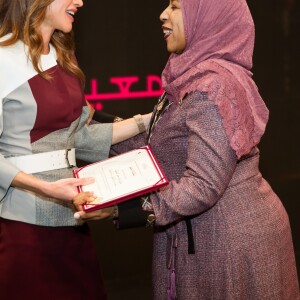 Queen Rania at the Queen Rania Award for Excellence in Education (QRAEE) ceremony at the Royal Cultural Palace in Amman, on December 12, 2018, Photo: Royal Hashemite Court / Albert Nieboer / Netherlands OUT / Point de Vue OUT12/12/2018 - Amman