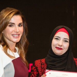 Queen Rania at the Queen Rania Award for Excellence in Education (QRAEE) ceremony at the Royal Cultural Palace in Amman, on December 12, 2018, Photo: Royal Hashemite Court / Albert Nieboer / Netherlands OUT / Point de Vue OUT12/12/2018 - Amman