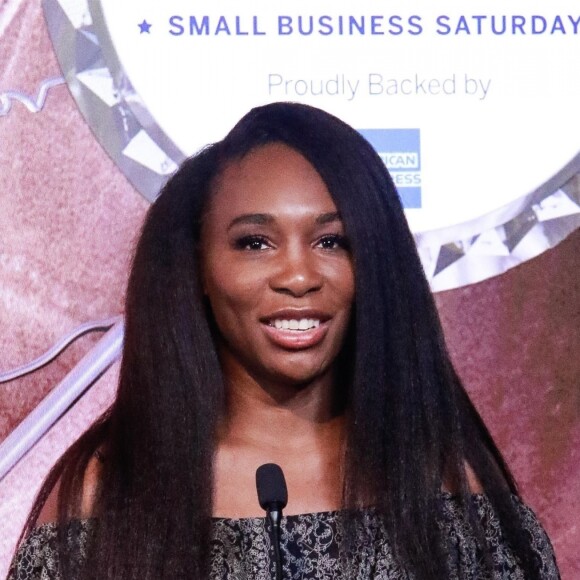 Venus Williams illumine l'Empire State Building au profit de l'opération "Small business saturday" soutenu par American Express à New York le 22 novembre 2018.