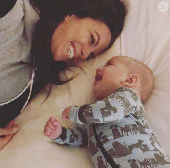 Eva Longoria et son fils Santiago, sur Instagram, le 20 décembre 2018