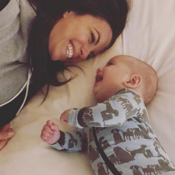 Eva Longoria et son fils Santiago, sur Instagram, le 20 décembre 2018