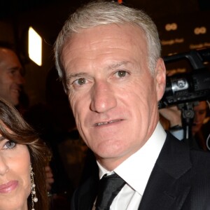 Didier Deschamps (Manager de la décennie) et sa femme Claude - Cocktail pour la remise des GQ Awards "Les Hommes de l'Année 2018" au Centre Pompidou à Paris, le 26 novembre 2018. © Veeren/Bestimage