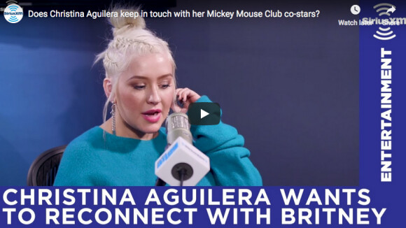 Christina Aguilera souhaite renouer avec sa vieille copine Britney Spears, au micro de Sirius XM en octobre 2018.