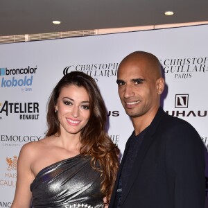 Rachel Legrain-Trapani et son mari Aurélien Capoue - Défilé "Christophe Guillarmé" collection prêt-à-porter Printemps/Eté 2016 lors de la fashion week à l'atelier Renault à Paris le 30 septembre 2015.