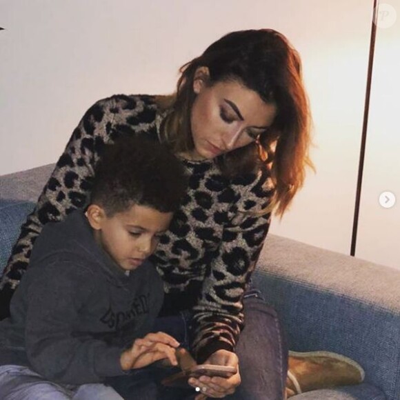 Rachel Legrain-Trapani avec son fils Gianni. Photo postée sur Instagram le 2 décembre 2018.
