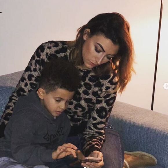 Rachel Legrain-Trapani avec son fils Gianni. Photo postée sur Instagram le 2 décembre 2018.