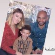 Rachel Legrain-Trapani a retrouvé son ex-mari Aurélie Capoue pour les 5 ans de leur fils Gianni. Instagram, le 23 décembre 2018.