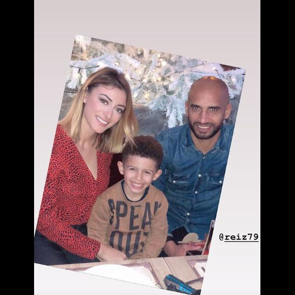 Rachel Legrain-Trapani a retrouvé son ex-mari Aurélie Capoue pour les 5 ans de leur fils Gianni. Instagram, le 23 décembre 2018.