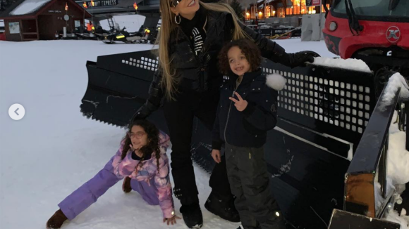 Mariah Carey : Shopping et bataille de boules de neige avec son chéri