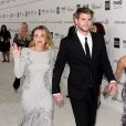 Liam Hemsworth et Miley Cyrus - Soirée pour les 20e Annual Academy Awards eu bénéfice de la fondation Elton John à West Hollywood le 26 février 2012.