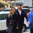 Exclusif - Miley Cyrus et son fiancé Liam Hemsworth arrivent très souriants aux NBC studios à New York le 15 décembre 2018.