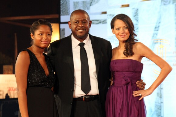 Forest Whitaker, sa femme Keisha et leur fille Sonnet au Festival du Film de Marrakech en 2011.