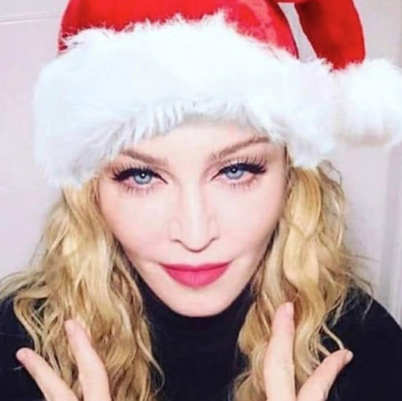 Madonna prête pour Noël, décembre 2018.