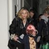 Exclusif - Madonna est allée diner au Soho House avec ses enfants, le 30 octobre 2018 à Londres. 