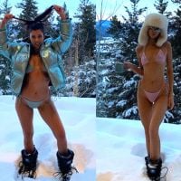 Kourtney Kardashian sensationnelle en bikini dans la neige, "comme Kendall"