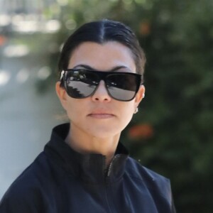 Exclusif - Kourtney Kardashian rend visite à des amis à Los Angeles, le 27 décembre 2018.