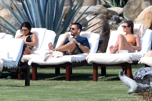 Exclusif - Scott Disick, Kourtney Kardashian et Sofia Richie en vacances à Cancun au Mexique le 23 décembre 2018.
