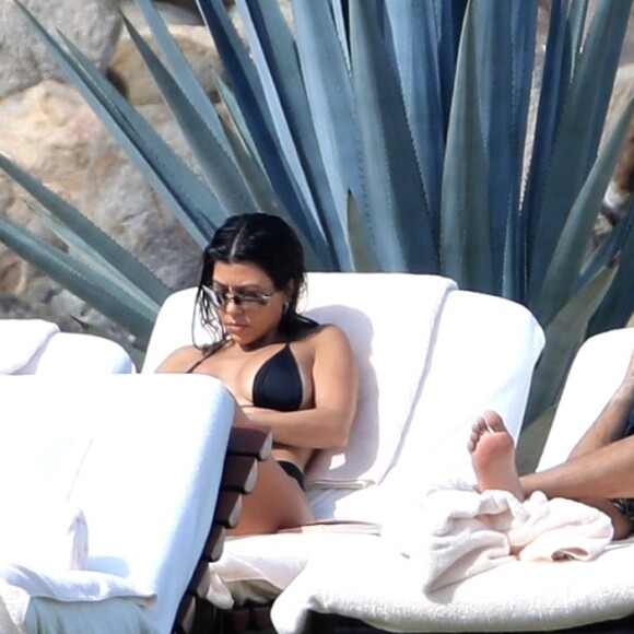 Exclusif - Scott Disick, Kourtney Kardashian et Sofia Richie en vacances à Cancun au Mexique le 23 décembre 2018.