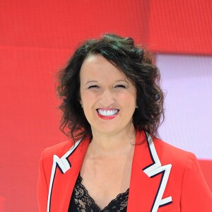 Exclusif - Anne Roumanoff - Enregistrement de l'émission "Vivement Dimanche prochain", présentée par M.Drucker, et diffusée le 6 janvier sur France 2. Le 17 décembre 2018 © Guillaume Gaffiot / Bestimage