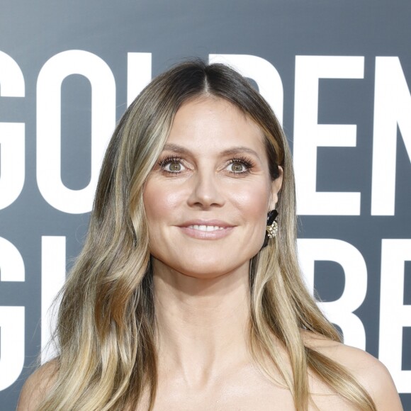 Heidi Klum et son fiancé Tom Kaulitz à la 76e cérémonie annuelle des Golden Globe Awards au Beverly Hilton Hotel à Los Angeles, le 6 janvier 2019.