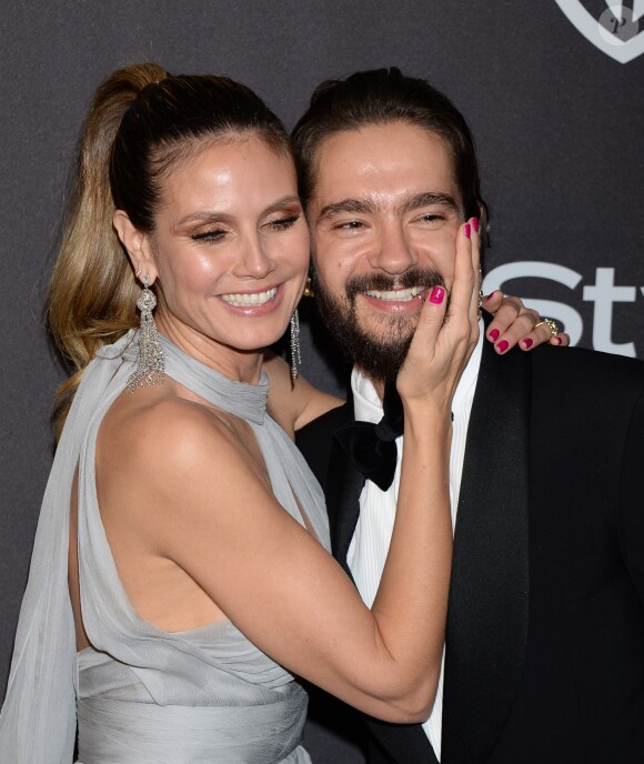 Heidi Klum et son fiancé Tom Kaulitz à l'after party InStyle and Warner Bros lors de la 76e cérémonie annuelle des Golden Globe Awards au Beverly Hilton Hotel à Los Angeles, le 6 janver 2019.
