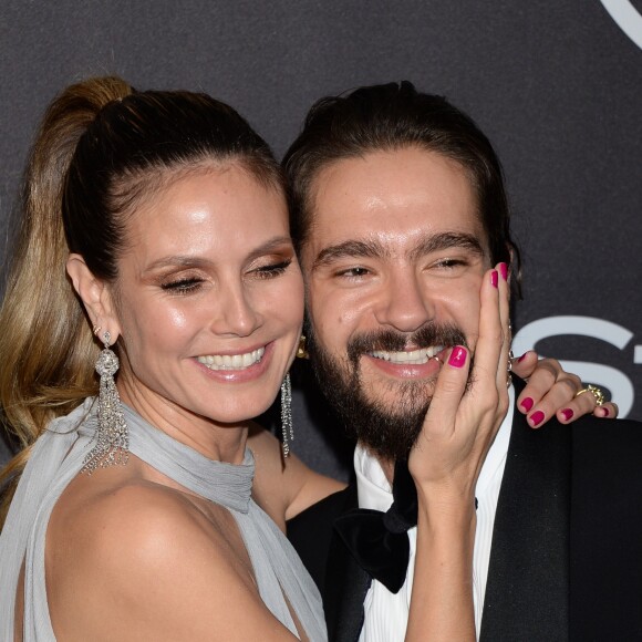 Heidi Klum et son fiancé Tom Kaulitz à l'after party InStyle and Warner Bros lors de la 76e cérémonie annuelle des Golden Globe Awards au Beverly Hilton Hotel à Los Angeles, le 6 janver 2019.