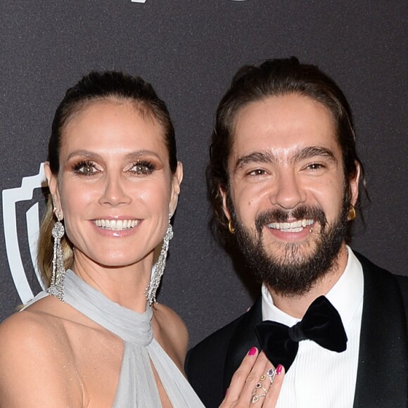 Heidi Klum et son fiancé Tom Kaulitz à l'after party InStyle and Warner Bros lors de la 76e cérémonie annuelle des Golden Globe Awards au Beverly Hilton Hotel à Los Angeles, le 6 janver 2019.