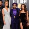 Spike Lee en famille lors des 76e Golden Globe Awards à Los Angeles, le 6 janvier 2019.