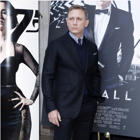Daniel Craig - Photocall du dernier James Bond "Skyfall" au Georges V à Paris le 25 Octobre 2012.