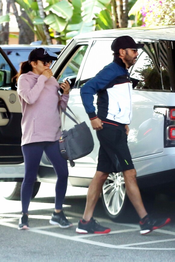 Exclusif - Eva Longoria et son mari Jose Baston sont allés déjeuner à l'hôtel Beverly Hills. Le 13 janvier 2019