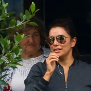 Exclusif - Eva Longoria est allée déjeuner avec son fils Santiago Enrique Bastón au restaurant Soho House à Malibu le 12 janvier 2019.