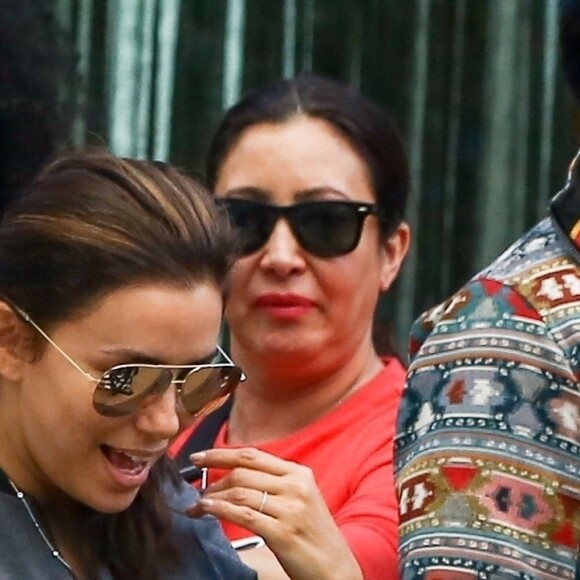Exclusif - Eva Longoria est allée déjeuner avec son fils Santiago Enrique Bastón au restaurant Soho House à Malibu le 12 janvier 2019.