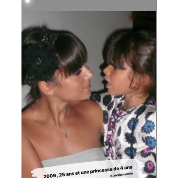Alizée et sa fille Annily en 2009, un cliché dévoilé le 15 janvier 2019.