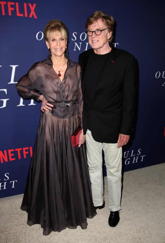 Jane Fonda et Robert Redford à la première de "Our Souls at Night" à New York, le 27 septembre 2017. © Sonia Moskowitz/Globe Photos via Zuma Press/Bestimage