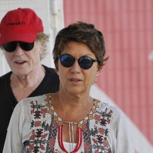 Exclusif  - Robert Redford et sa femme Sibylle Szaggars arrivent à Venise à l'occasion du 74ème Festival International du Film de Venise (Mostra) le 2 septembre 2017.
