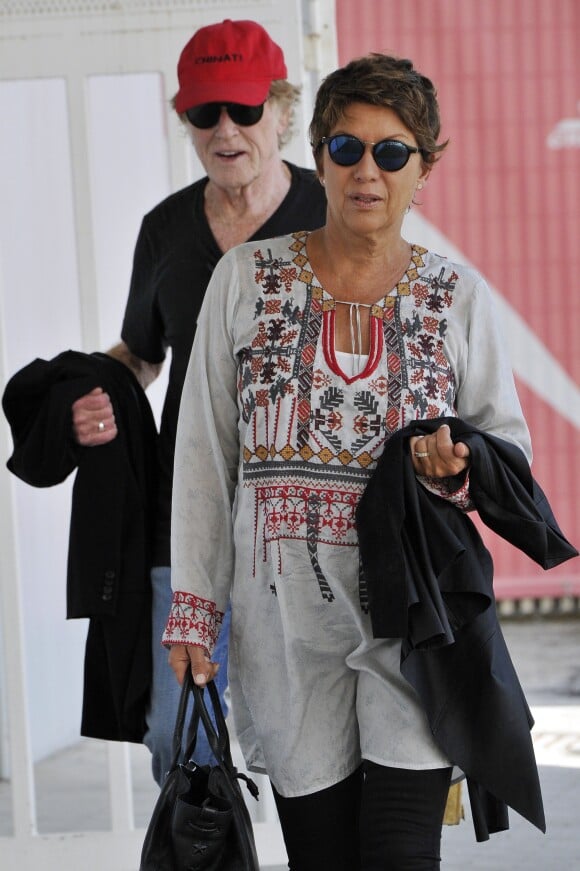 Exclusif  - Robert Redford et sa femme Sibylle Szaggars arrivent à Venise à l'occasion du 74ème Festival International du Film de Venise (Mostra) le 2 septembre 2017.