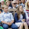 Le prince Sverre Magnus et la princesse Ingrid Alexandra de Norvège lors des célébrations du 80e anniversaire de la reine Sonja de Norvège à Oslo, le 4 juillet 2017.